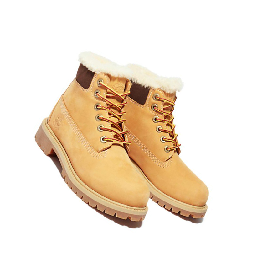 Timberland Premium Χειμερινά Original 6-inch Boots παιδικα κίτρινα | GR-APQ5237