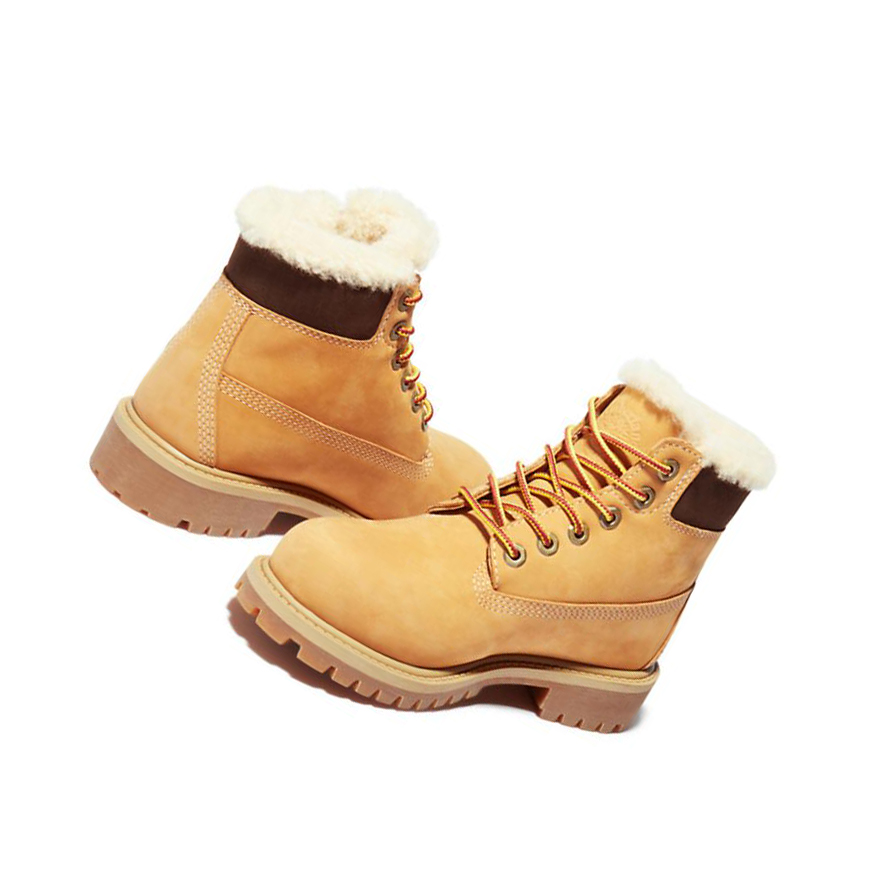 Timberland Premium Χειμερινά Original 6-inch Boots παιδικα κίτρινα | GR-APQ5237