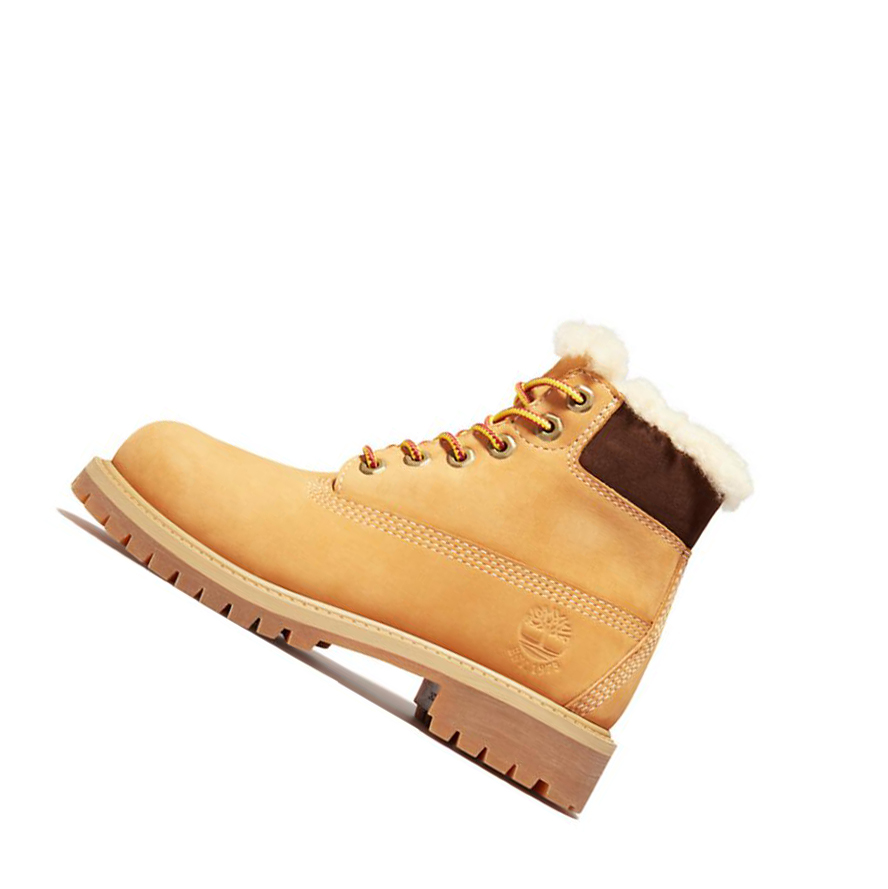 Timberland Premium Χειμερινά Original 6-inch Boots παιδικα κίτρινα | GR-APQ5237