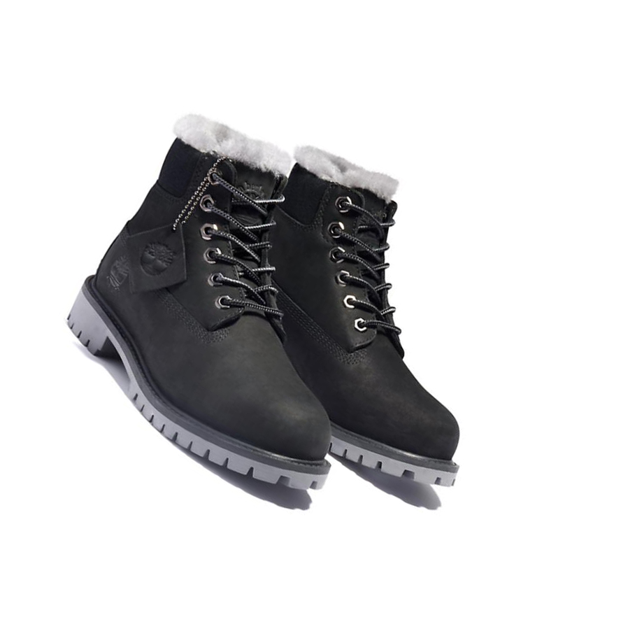 Timberland Premium Χειμερινά Original 6-inch Boots παιδικα μαυρα | GR-ZVF4675