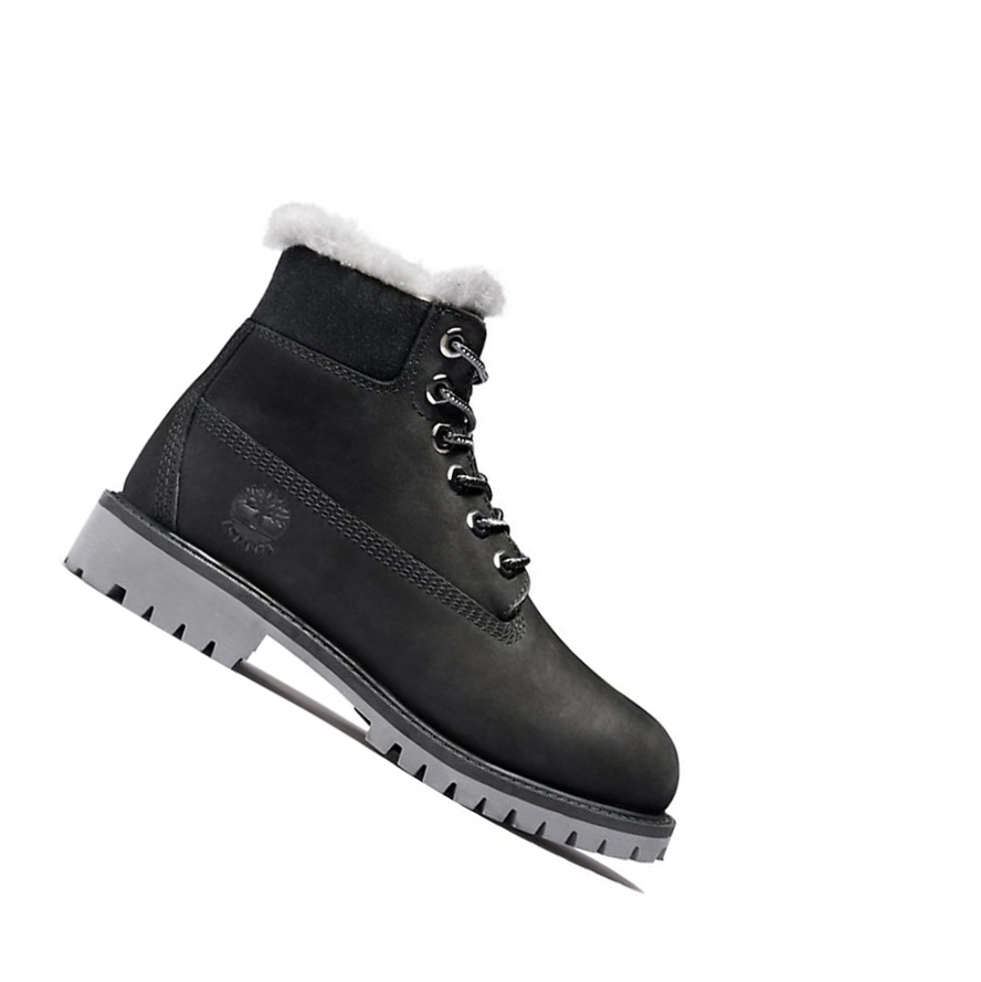 Timberland Premium Χειμερινά Original 6-inch Boots παιδικα μαυρα | GR-ZVF4675