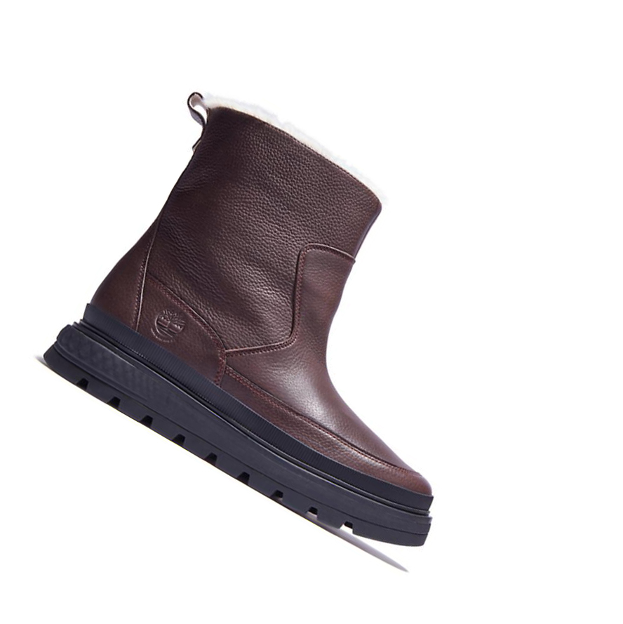 Timberland Ray City Warm-επενδυση χειμωνιατικα μποτακια γυναικεια σκούρο καφε | GR-RMA9615