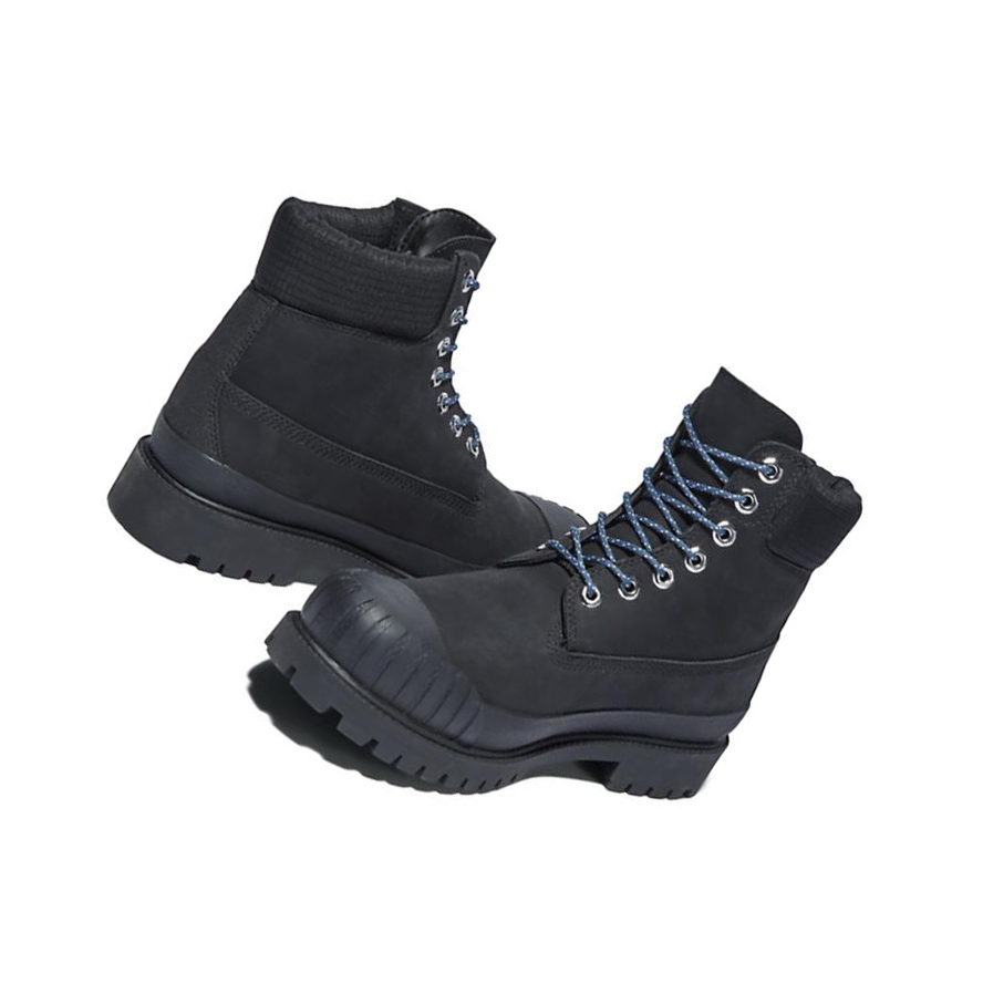 Timberland Rubber toe Original 6-inch Boots ανδρικα μαυρα | GR-KVP4062