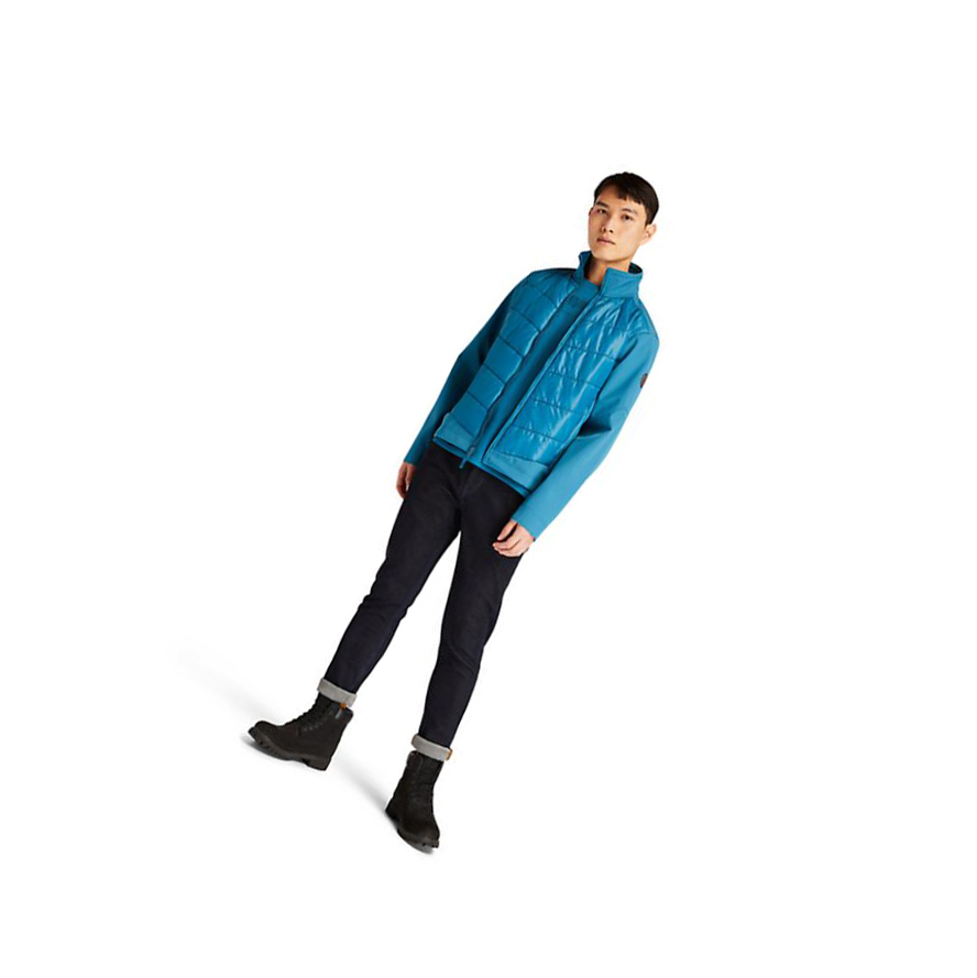 Timberland Soft-Shell Quilted-Υβρίδιο μπουφαν ανδρικα Teal | GR-SHW1079