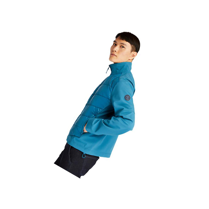 Timberland Soft-Shell Quilted-Υβρίδιο μπουφαν ανδρικα Teal | GR-SHW1079