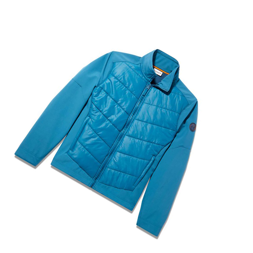 Timberland Soft-Shell Quilted-Υβρίδιο μπουφαν ανδρικα Teal | GR-SHW1079