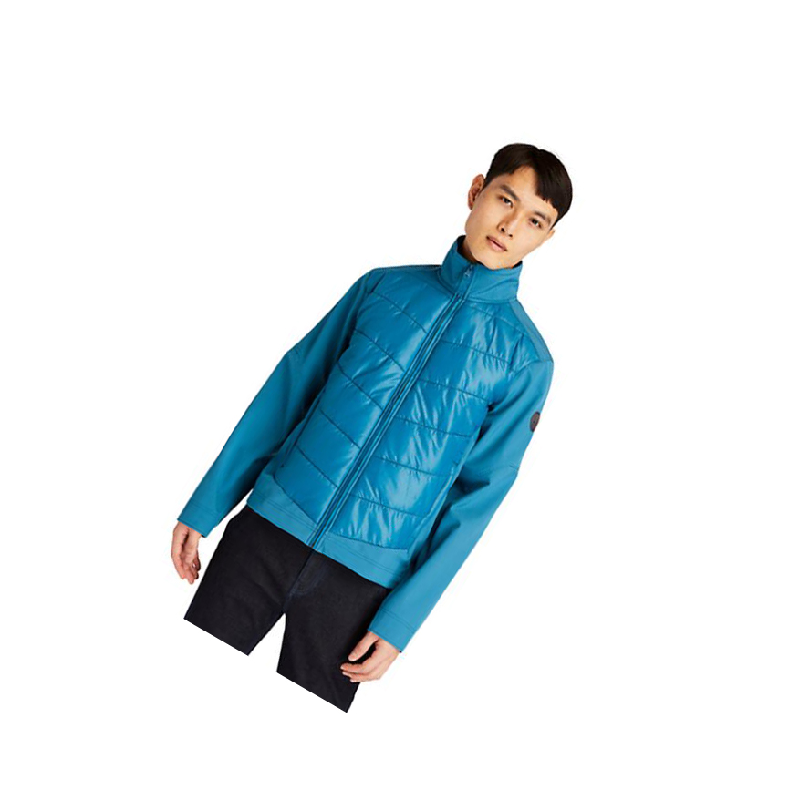 Timberland Soft-Shell Quilted-Υβρίδιο μπουφαν ανδρικα Teal | GR-SHW1079