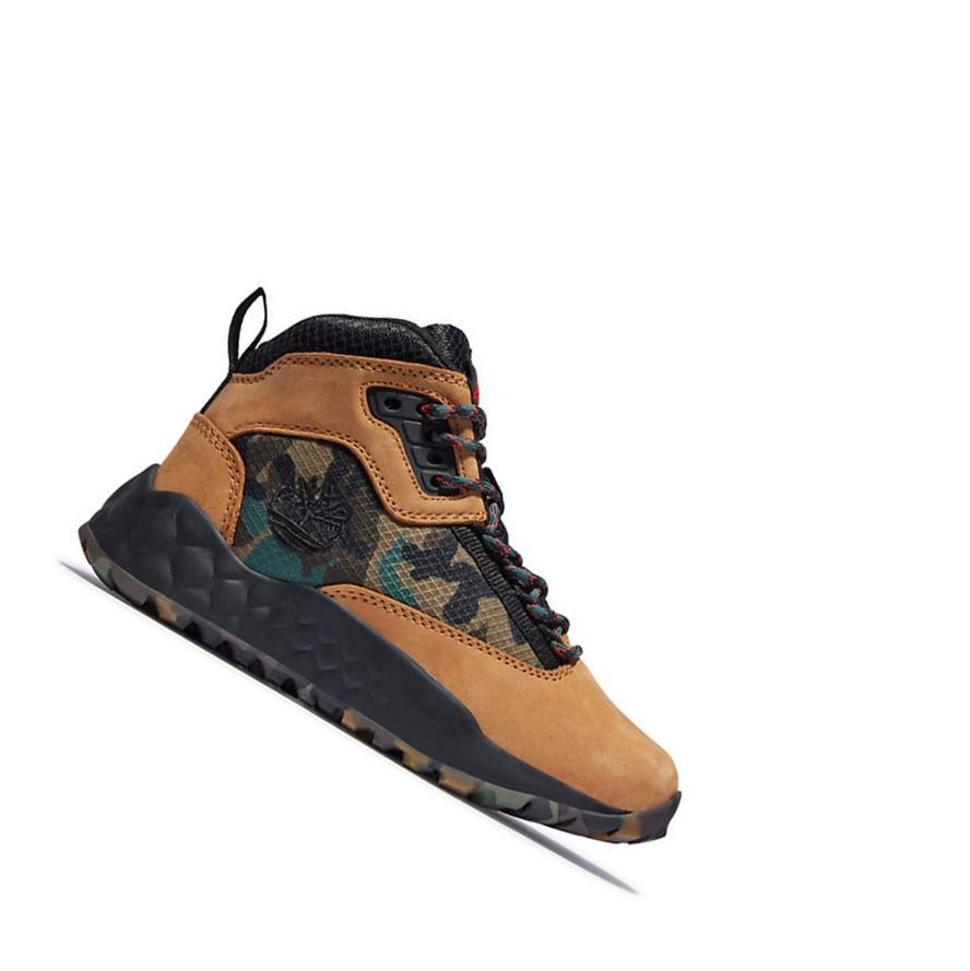 Timberland Solar Wave GreenStride™ Hiker Μπότες Chukka παιδικα κίτρινα | GR-KSR0873