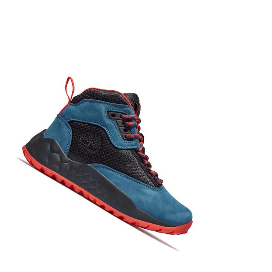 Timberland Solar Wave GreenStride™ Hiker Μπότες Chukka παιδικα μπλε | GR-UXI5721