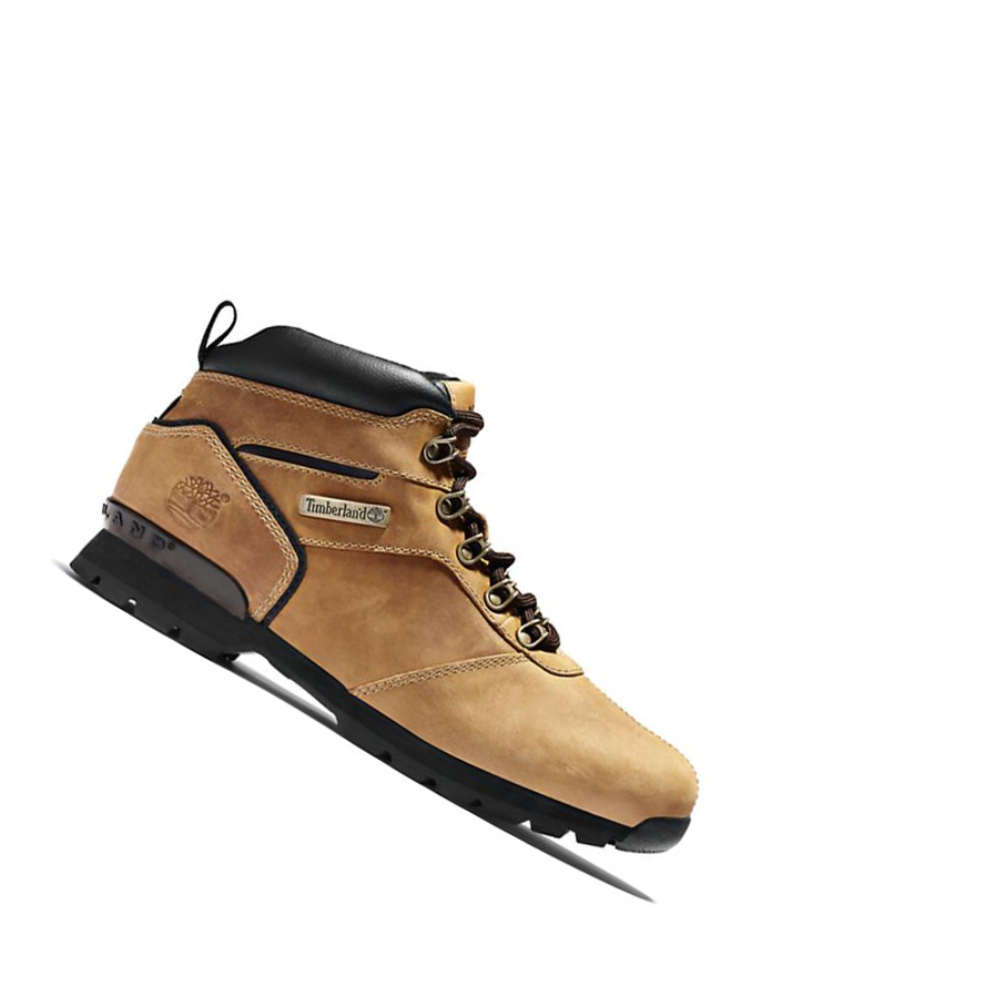 Timberland Splitrock Nubuck Mid Hiker μποτακια πεζοποριασ ανδρικα κίτρινα | GR-ABJ6079