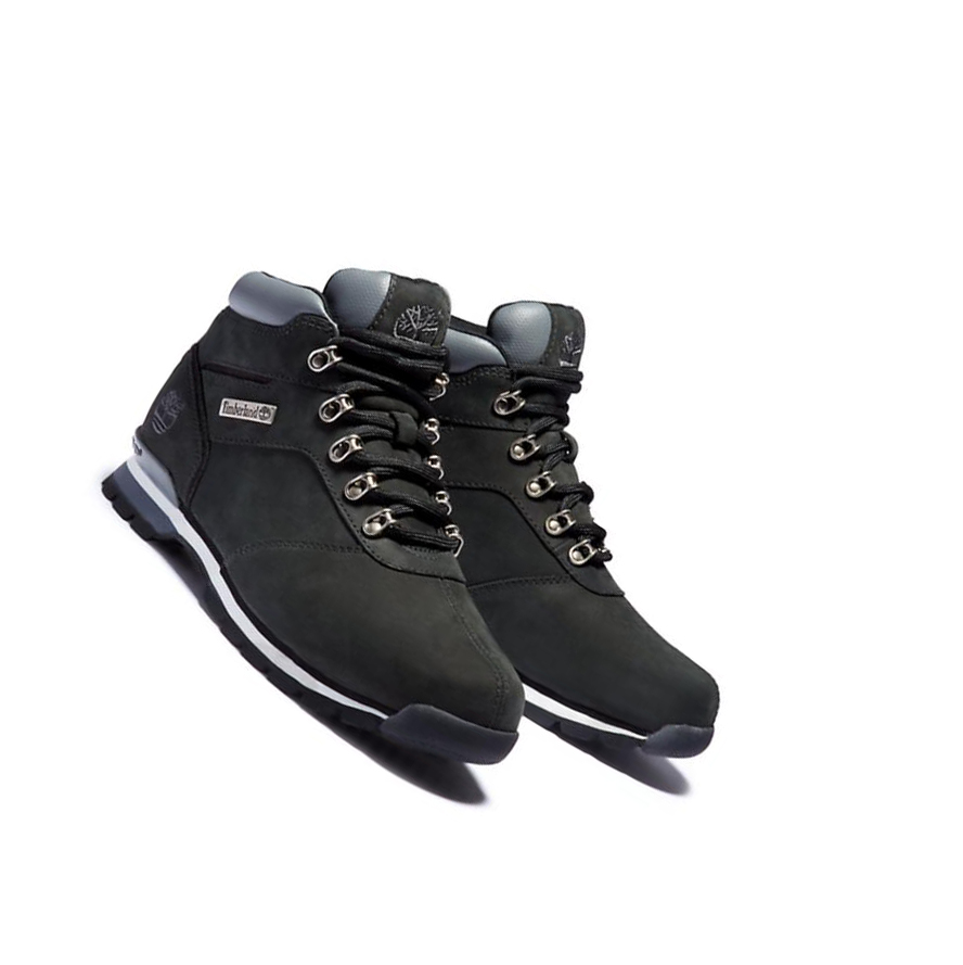 Timberland Splitrock Nubuck Mid Hiker μποτακια πεζοποριασ ανδρικα μαυρα | GR-LMJ2750