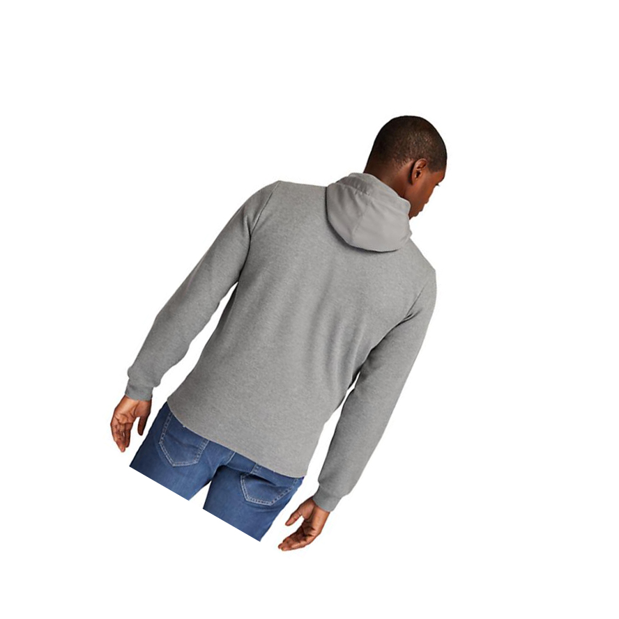 Timberland Sweat Υβρίδιο φουτερ με κουκουλα ανδρικα σκούρο γκρι | GR-XGE3201