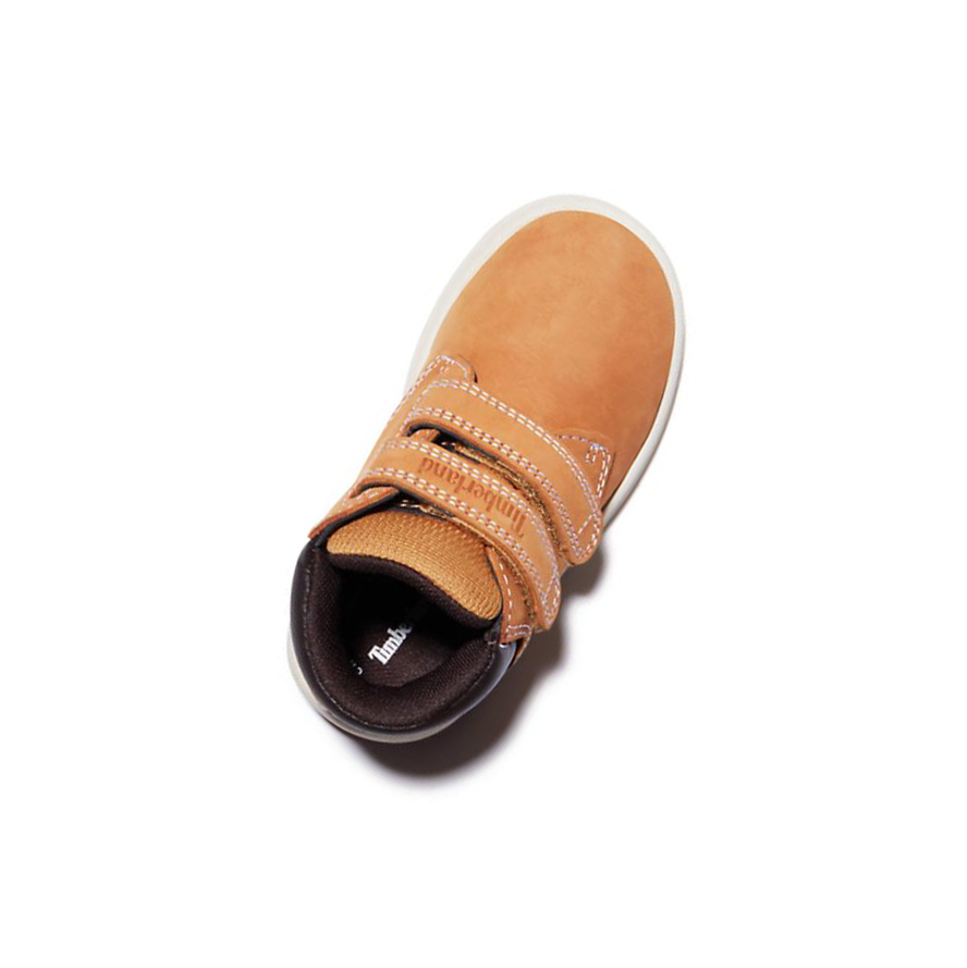 Timberland Toddle Tracks Velcro Μπότες Chukka παιδικα κίτρινα | GR-QVR6859