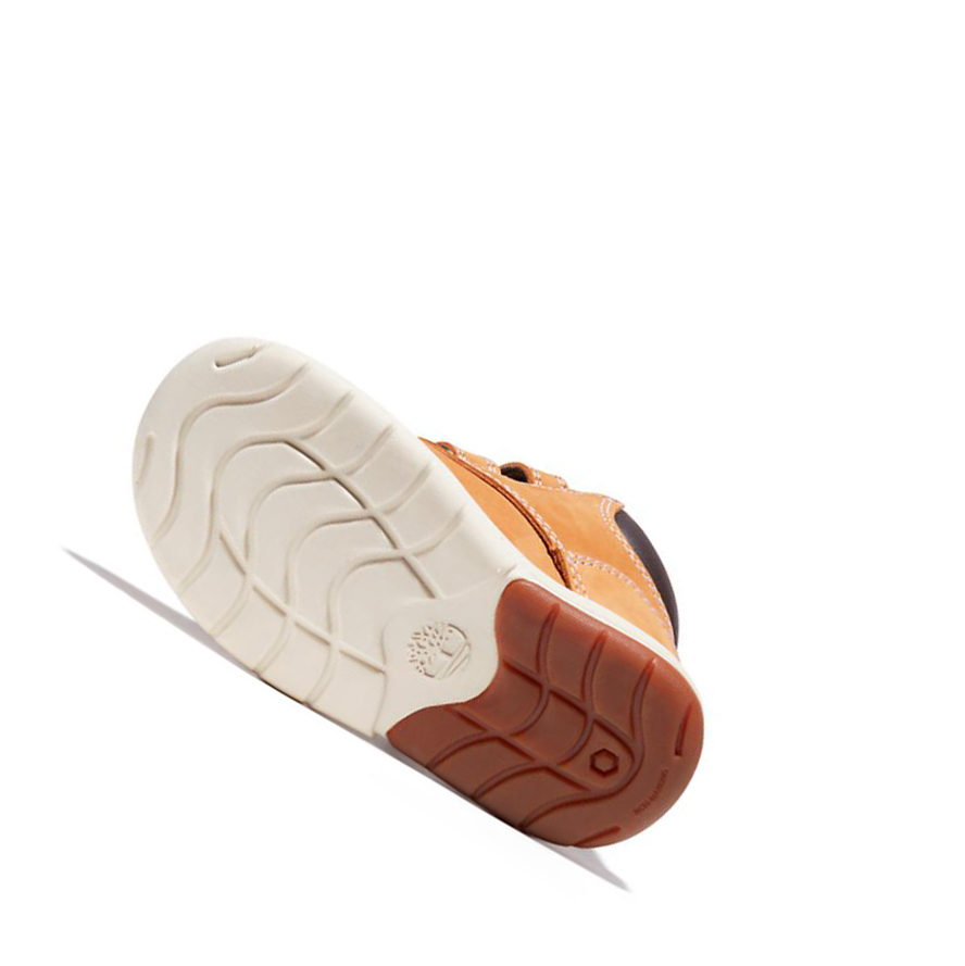 Timberland Toddle Tracks Velcro Μπότες Chukka παιδικα κίτρινα | GR-QVR6859