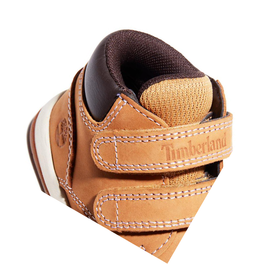 Timberland Toddle Tracks Velcro Μπότες Chukka παιδικα κίτρινα | GR-QVR6859