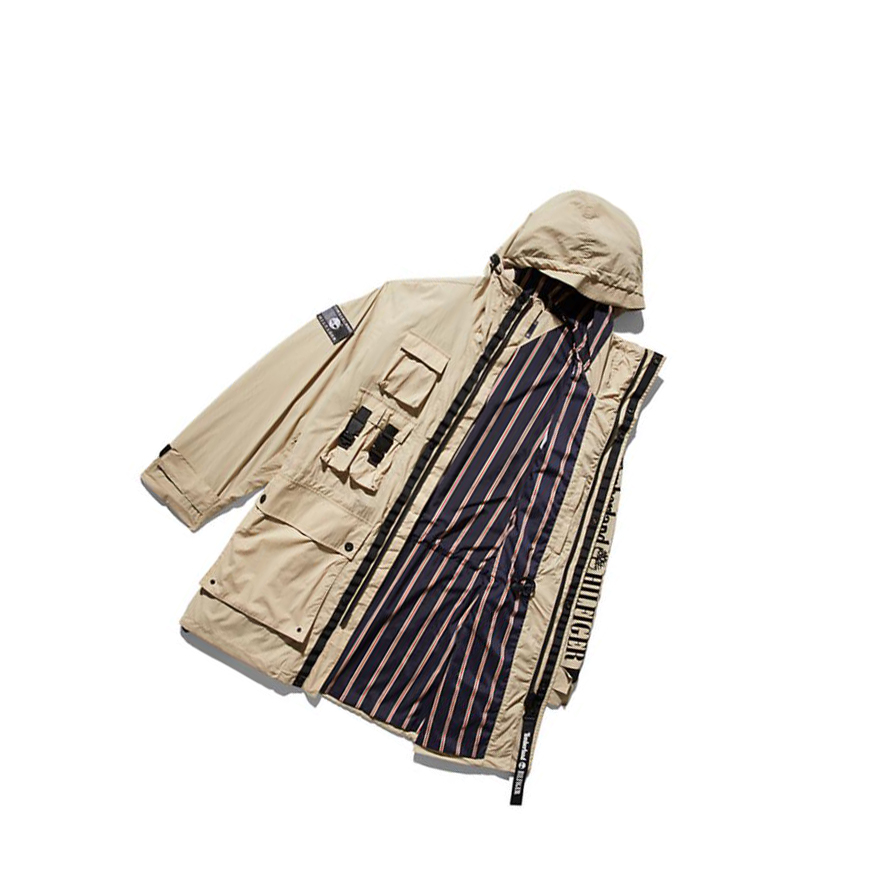 Timberland Tommy Hilfiger x Timberland® Re-imagined Reversible Cargo Parka μπουφαν ανδρικα Μπεζ | GR-BCF7648