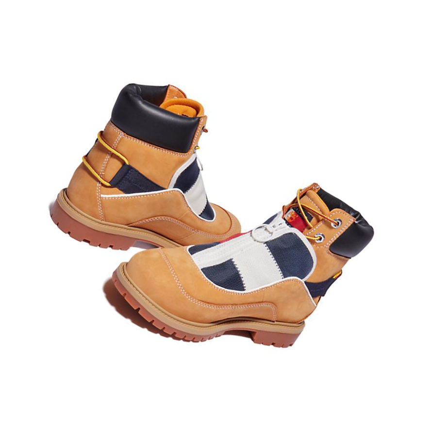 Timberland Tommy Hilfiger x Timberland® Re-Mixed EK+ Original 6-inch Boots γυναικεια κίτρινα | GR-OHR8476