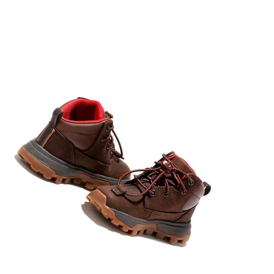 Timberland Treeline Mid Hiker Αθλητικά Παπούτσια παιδικα σκούρο καφε | GR-GTX0598