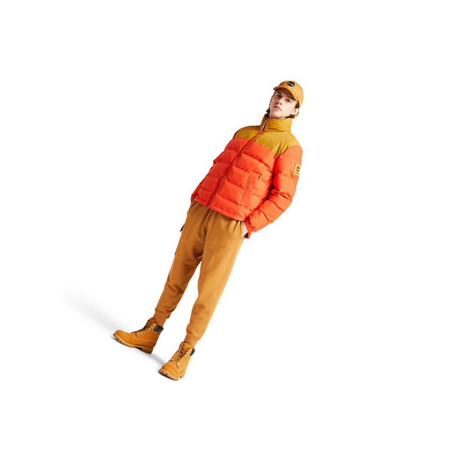 Timberland Welch Mountain Puffer Quilted-Υβρίδιο μπουφαν ανδρικα πορτοκαλι | GR-VGL0653