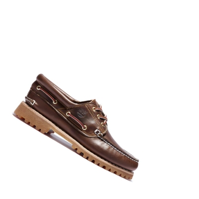 Timberland Authentic 3-Eye παπουτσια ιστιοπλοιας ανδρικα καφε | GR-BDQ2708