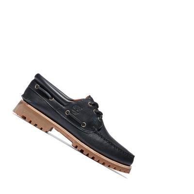 Timberland Authentic 3-Eye παπουτσια ιστιοπλοιας ανδρικα μαυρα | GR-BIW2945