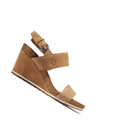 Timberland Capri Sunset Wedge σανδαλια γυναικεια ανοιχτο καφε | GR-PLX3852