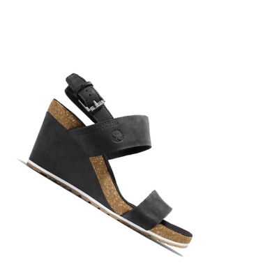 Timberland Capri Sunset Wedge σανδαλια γυναικεια μαυρα | GR-VHY4270