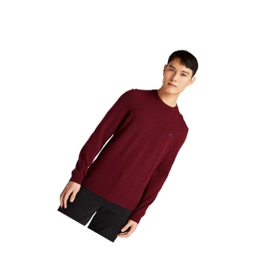 Timberland Cohas Brook Crewneck Πουλόβερ ανδρικα κοκκινα | GR-FZI1508