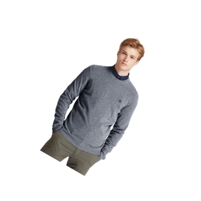 Timberland Cohas Brook Crewneck Πουλόβερ ανδρικα σκούρο γκρι | GR-OFL1583