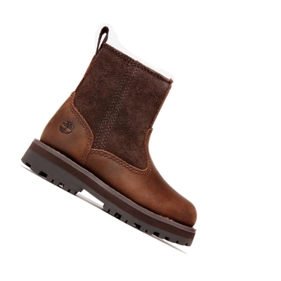 Timberland Courma Kid Warm Original 6-inch Boots παιδικα σκούρο καφε | GR-TZO1804