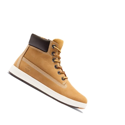 Timberland Davis Square Original 6-inch Boots παιδικα κίτρινα | GR-ALC7812