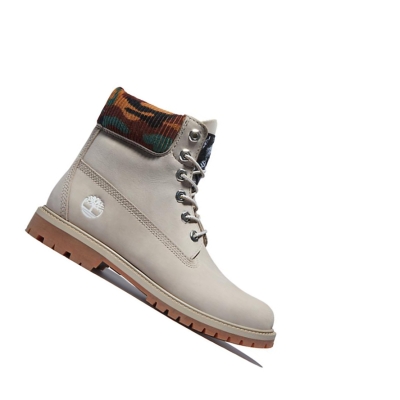 Timberland Heritage Original 6-inch Boots γυναικεια Μπεζ | GR-PFI6274