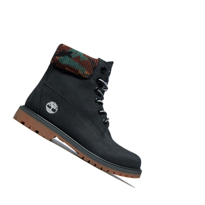 Timberland Heritage Original 6-inch Boots γυναικεια μαυρα | GR-YQO3749