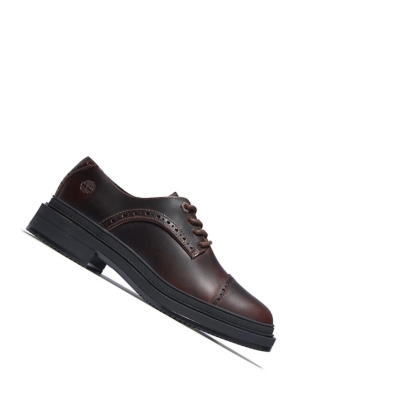 Timberland Lisbon Lane Brogue παπουτσια oxford γυναικεια σκούρο καφε | GR-PID5019