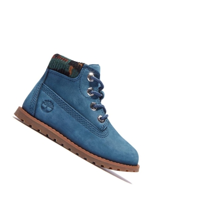 Timberland Pokey Pine Original 6-inch Boots παιδικα μπλε | GR-KJF6179