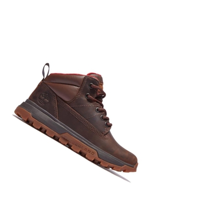 Timberland Treeline Mid Hiker Μπότες Chukka παιδικα σκούρο καφε | GR-TFQ8495