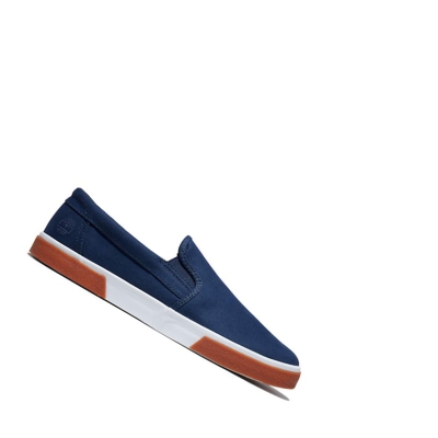 Timberland Union Wharf 2.0 EK+ Slip-On Canvas Shoes ανδρικα σκουρο μπλε | GR-YRQ5982